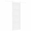 vidaXL Porte coulissante ORKDAL 83 x 232 cm Bois de pin massif Blanc