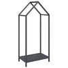 vidaXL Portant de bois chauffage anthracite 40x25x90 cm