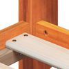 vidaXL Lit haut sans matelas cire marron 90x190 cm bois de pin massif