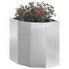 vidaXL Jardini&egrave;re d'Angle Argent 30 x 30 x 35 cm Acier galvanis&eacute;