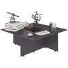 vidaXL Table basse Gris brillant 79,5x79,5x30 cm Bois d&rsquo;ing&eacute;nierie