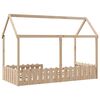 vidaXL Cadre de lit d'enfants forme de maison sans matelas pin massif