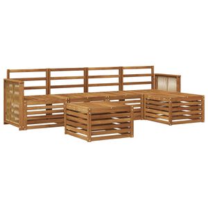 vidaXL Ensemble de canap&eacute;s d'ext&eacute;rieur 6 pc Naturel