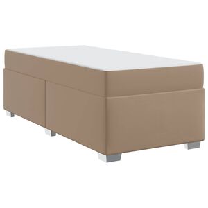 vidaXL Cadre de lit Cappuccino 90 x 200 cm PVC