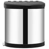 vidaXL Poubelle int&eacute;gr&eacute;e de cuisine Acier inoxydable 8 L