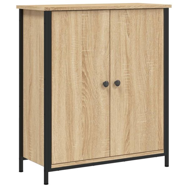 vidaXL Buffet ch&ecirc;ne sonoma 70x30x80 cm bois d'ing&eacute;nierie