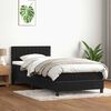 vidaXL Sommier &agrave; lattes de lit avec matelas noir 80x210 cm velours