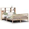 vidaXL Lit biblioth&egrave;que sans matelas 160x200 cm bois massif de pin
