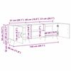 vidaXL Meuble TV Bois ancien 150 x 30 x 50 cm Bois d'ing&eacute;nierie