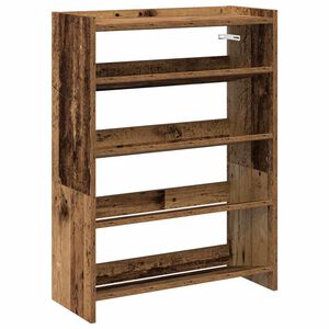 vidaXL &Eacute;tag&egrave;re &agrave; chaussures vieux bois 60x25x81 cm bois d'ing&eacute;nierie