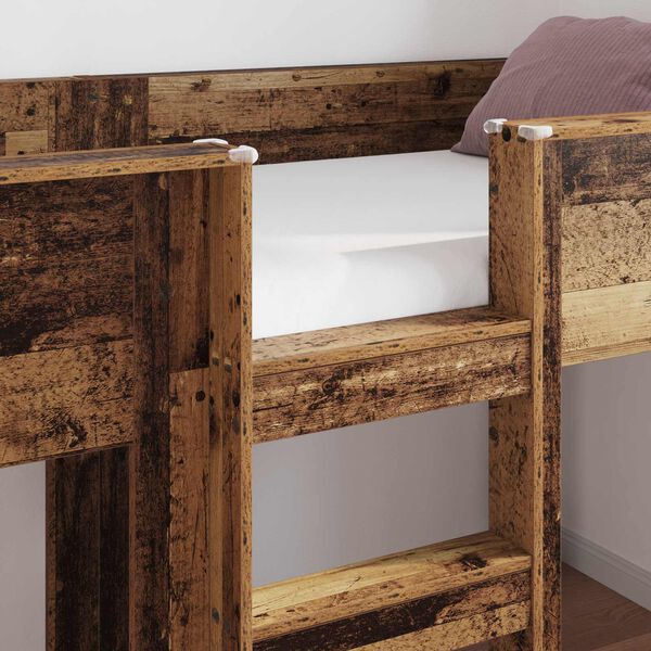 vidaXL Lit Superpos&eacute; pour Enfants Bois ancien 100 x 200 cm