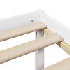 vidaXL Lit biblioth&egrave;que sans matelas blanc 200x200 cm bois pin massif