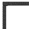 vidaXL Salon de jardin 6 pcs avec coussins Noir R&eacute;sine tress&eacute;e