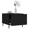 vidaXL Tables basses 2 pcs noir 50x50x40 cm bois d'ing&eacute;nierie