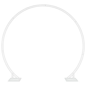 vidaXL Arche de mariage Blanc 220 x 45 x 200 cm Acier