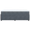 vidaXL Sommier &agrave; lattes de lit et matelas Gris fonc&eacute; 120x200cm Velours