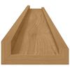 vidaXL &Eacute;tag&egrave;re Murale 4 pcs Marron 100 x 9 x 3 cm Bois d'ing&eacute;nierie