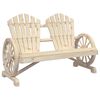 vidaXL Chaise de jardin Adirondack 2 places bois de sapin massif