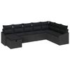 vidaXL Ensemble de canap&eacute; de jardin 8 pc polyrotin