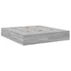 vidaXL Cadre de lit avec rangement Gris Sonoma 200 x 200 cm