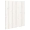 vidaXL T&ecirc;te de lit murale Blanc 95,5x3x110 cm Bois massif de pin
