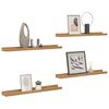vidaXL &Eacute;tag&egrave;re Murale 4 pcs Marron 40 x 9 x 3 cm Bois d'ing&eacute;nierie