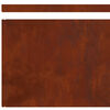 vidaXL Bordure de Pelouse Rouill&eacute; 450 x 0,05 x 15 cm