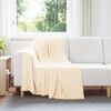 vidaXL Jet&eacute; Cr&egrave;me 170 x 130 cm Toison
