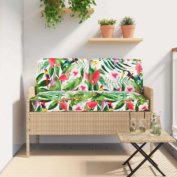 vidaXL Ensemble de coussins Floral 3 pcs Multicolore Tissu Oxford