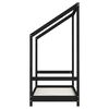 vidaXL Cadre de lit pour enfant noir 70x140 cm bois de pin massif