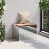 vidaXL Banc de jardin Argent 60 x 40 x 43 cm Acier galvanis&eacute;