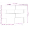 vidaXL T&ecirc;te de lit Gris 144x3x81 cm Bois massif de pin