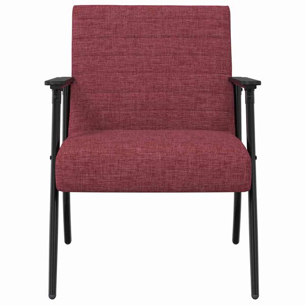 vidaXL fauteuil Bordeaux 59 x 75 x 78 cm tissu