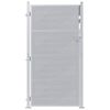 vidaXL Porte de Jardin Argent&eacute; 96 x 200 cm Acier inoxydable