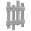 vidaXL Porte-manteau mural Montage mural Gris Sonoma 60 x 3 x 82 cm