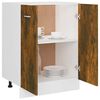 vidaXL Meuble bas "Lyon" Ch&ecirc;ne fum&eacute; 60 x 46 x 81,5 cm Bois d'ing&eacute;nierie