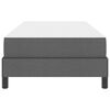 vidaXL Lit à ressorts avec matelas Gris foncé 80 x 200 cm tissu