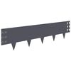 vidaXL Bordure de Pelouse 30 pc 100 x 25 cm Acier Anthracite