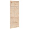vidaXL Porte de grange 80x208 cm bois massif de pin