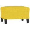 vidaXL Ensemble de canapés 4 pcs avec coussins Jaune clair Tissu