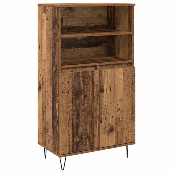 vidaXL Haut Armoire Marron 60 x 36 x 110 cm Bois d'ing&eacute;nierie