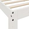 vidaXL Lit biblioth&egrave;que sans matelas blanc 140x190 cm bois pin massif