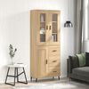 vidaXL Buffet haut Ch&ecirc;ne sonoma 69,5x34x180 cm Bois d'ing&eacute;nierie