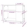 vidaXL Table d'appoint Ch&ecirc;ne fum&eacute; 70x35x55 cm Bois d'ing&eacute;nierie