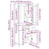 vidaXL Haut Armoire 2 pcs Ch&ecirc;ne artisanal Bois d'ing&eacute;nierie