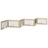 vidaXL Porte de chien pliable avec supports 6 pc Ch&ecirc;ne Sonoma 602 cm