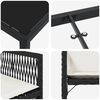 vidaXL Ensemble de salle &agrave; manger pour jardin 5 pcs Noir polyrotin
