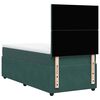vidaXL Sommier &agrave; lattes de lit avec matelas Vert fonc&eacute; 90x200 cm