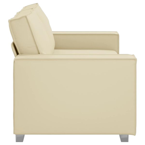 vidaXL Canap&eacute; Cr&egrave;me 180 x 80 x 84 cm tissu