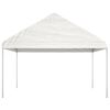 vidaXL Belv&eacute;d&egrave;re avec toit blanc 17,84x4,08x3,22 m poly&eacute;thyl&egrave;ne
